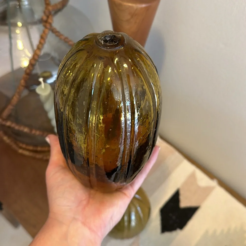 Two blown glass vases
